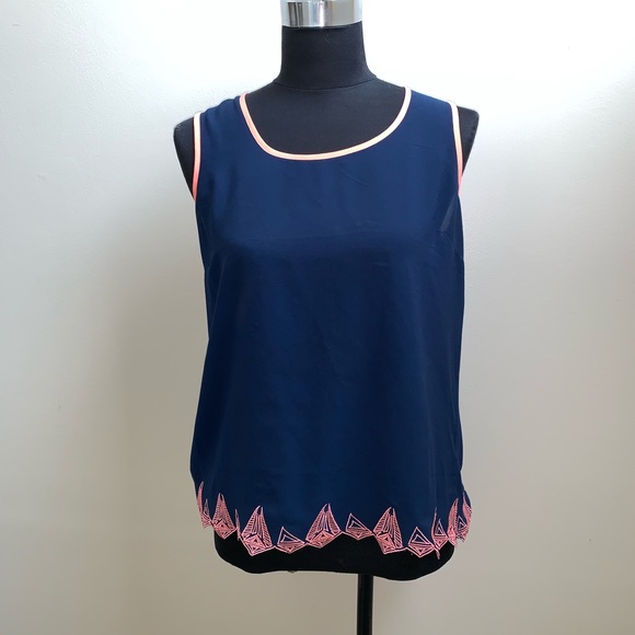 Blu Pepper Tops - ❤️ Blu Pepper embroidered tank top S